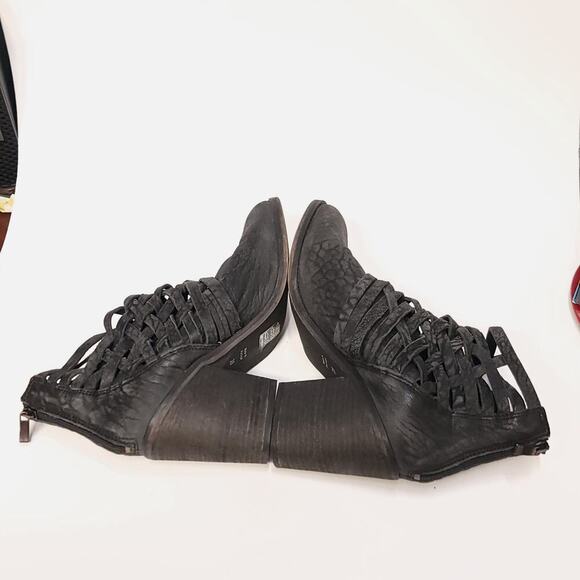 Free People Carrera Heel Boot Size 39 8.5 Slate Womens Shoe Shoes Heels Bootiez - Picture 6 of 14